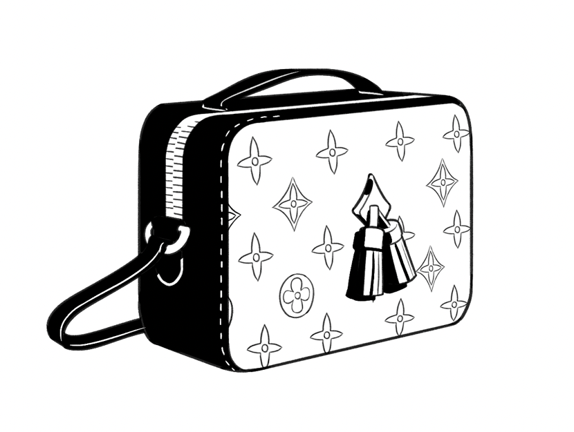 Louis Vuitton Clipart Lady Bag - Louis Vuitton Bag Logo PNG Image