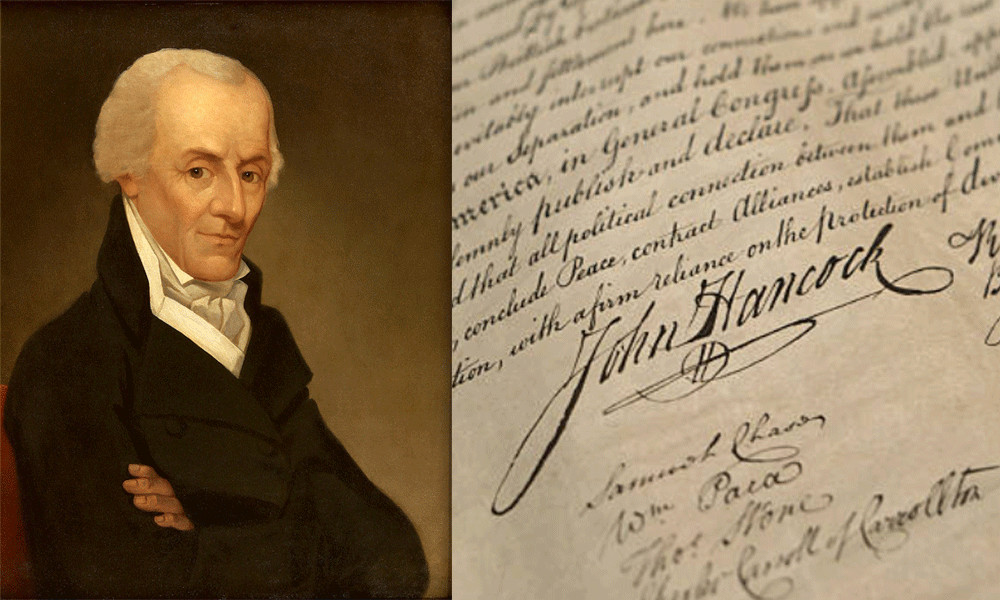 John Hancock's Declaration of Independence signature: Was it too big?