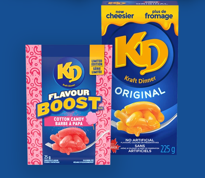 Reviews of New Food: Kraft Dinner Flavour Boost Packet: Cotton Candy -  McSweeney's Internet Tendency