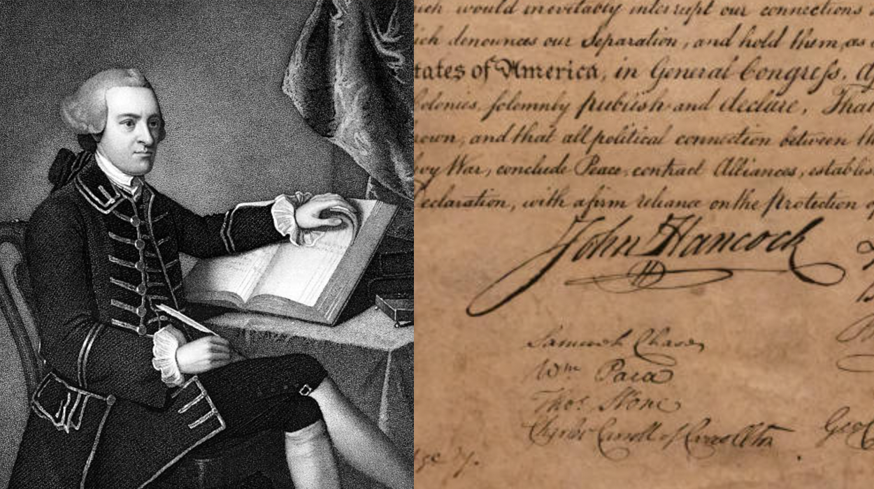 John Hancock's Declaration of Independence signature: Was it too big?