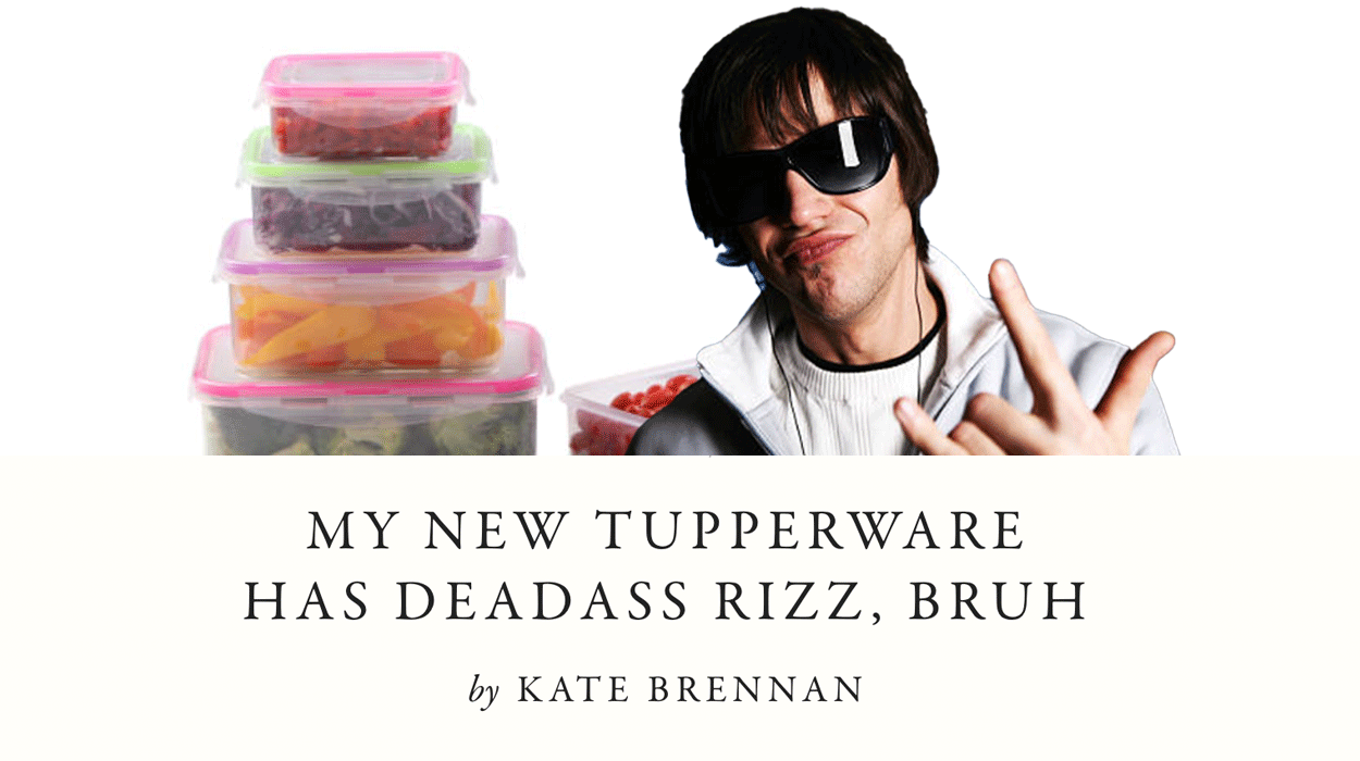 My New Tupperware Has Deadass Rizz, Bruh - McSweeneys Internet Tendency