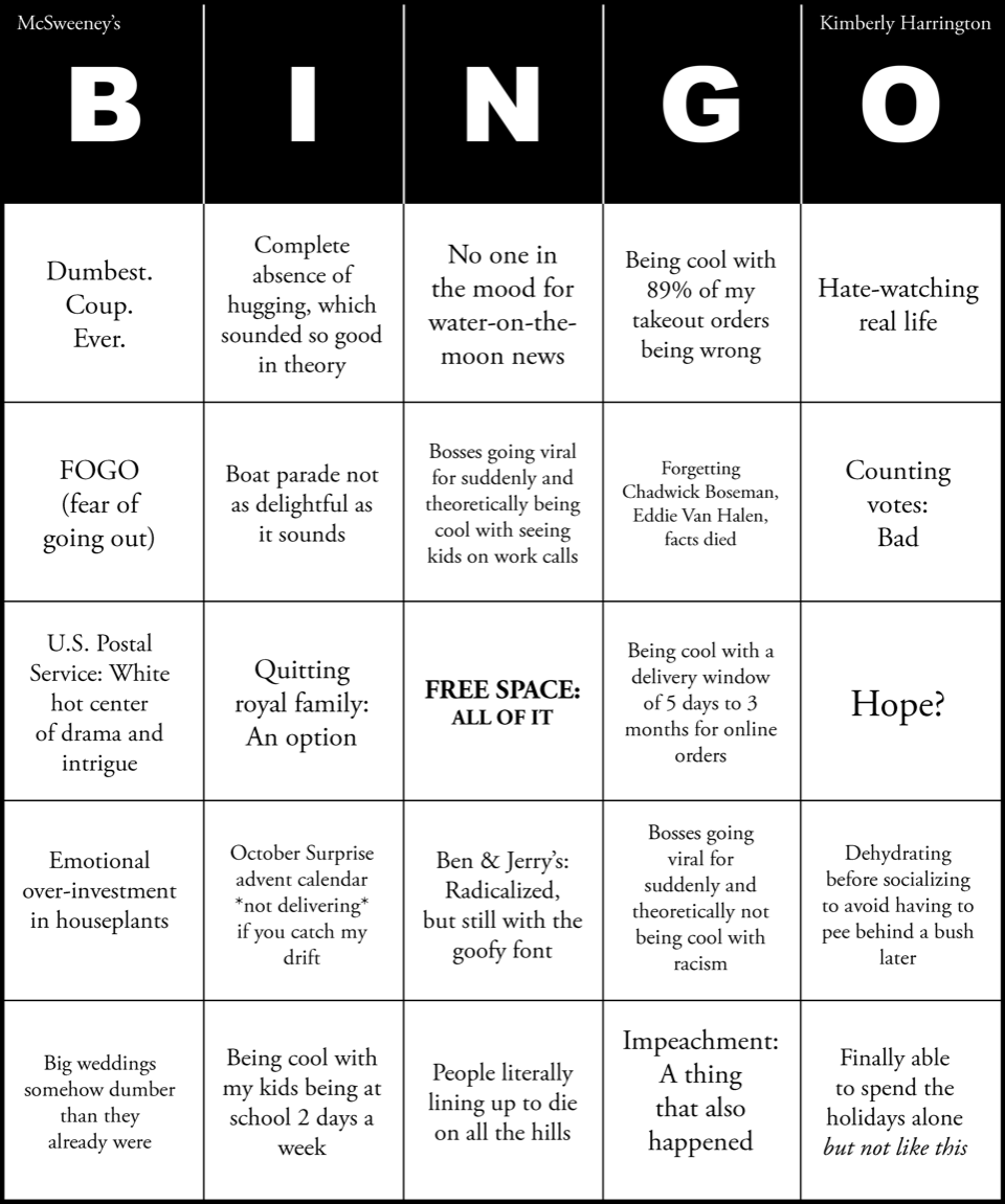 You've Got Mail Bingo Card